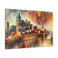 "Nashville's Gilded Horizon" - Canvas