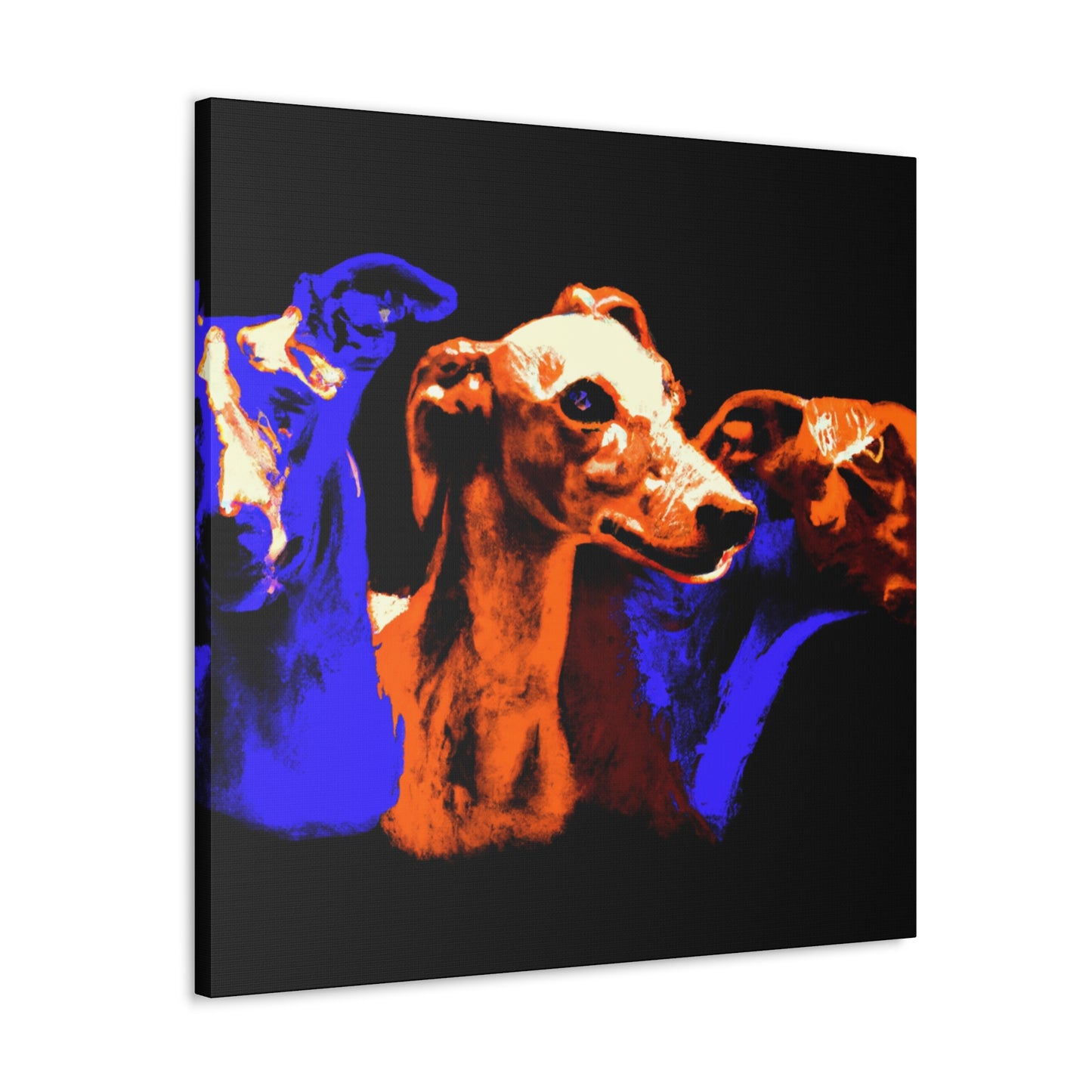 Grayhound Joyful Race - Canvas