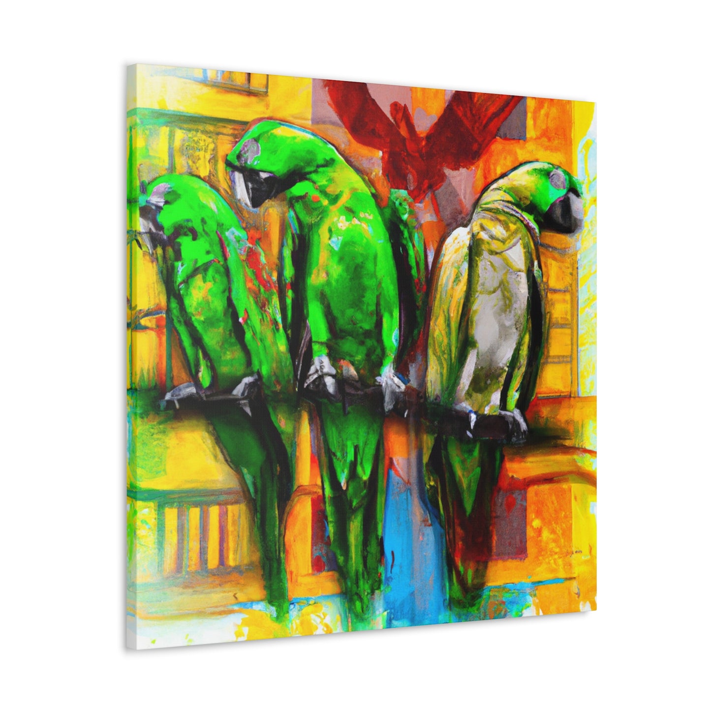 Parrots in Senegal - Canvas