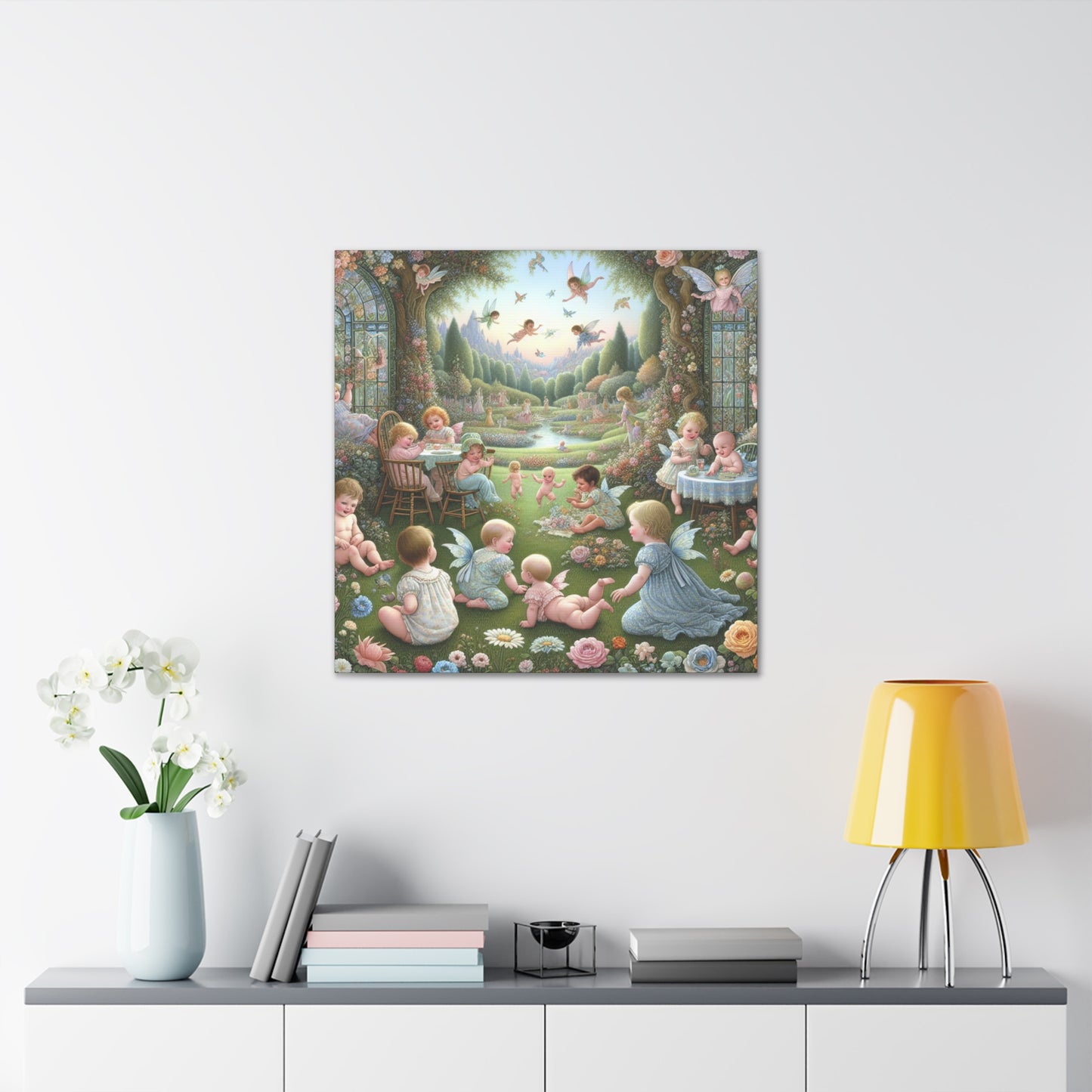 Whimsical Flora Haven - Canvas