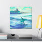 "Surfing on Sunshine Waves" - Canvas