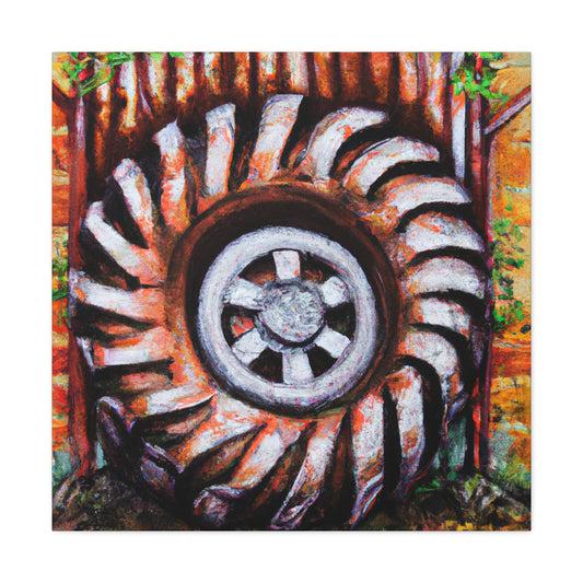 Tractor Tire Utopia - Canvas