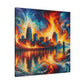 "City of Whirling Colors" - Canvas