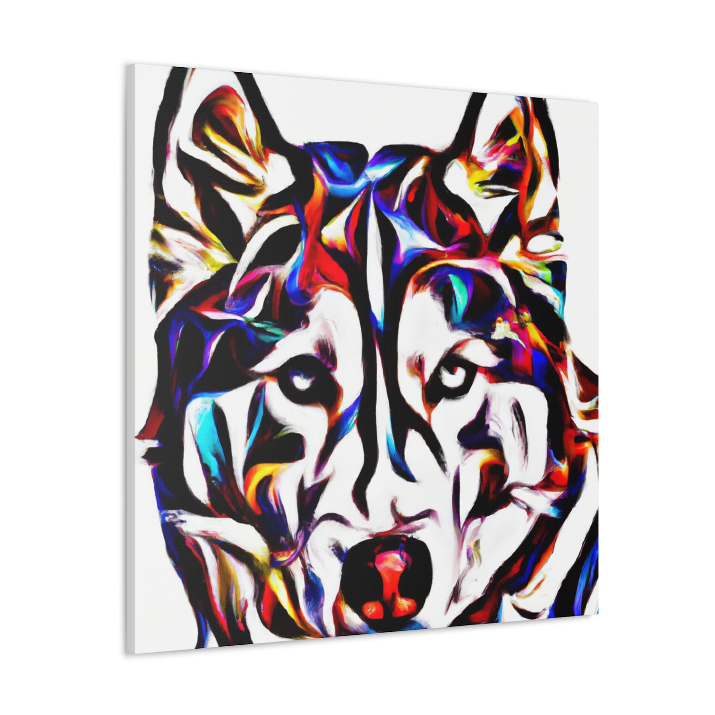 "Snowy Husky Majesty" - Canvas