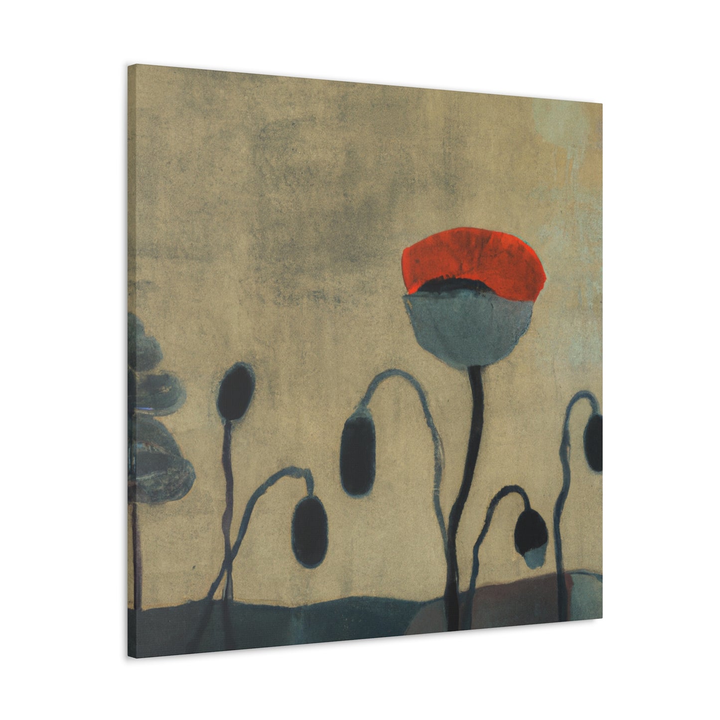 "Poppies in Abstraction" - Canvas