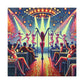 "Vibrant Cabaret Nights" - Canvas