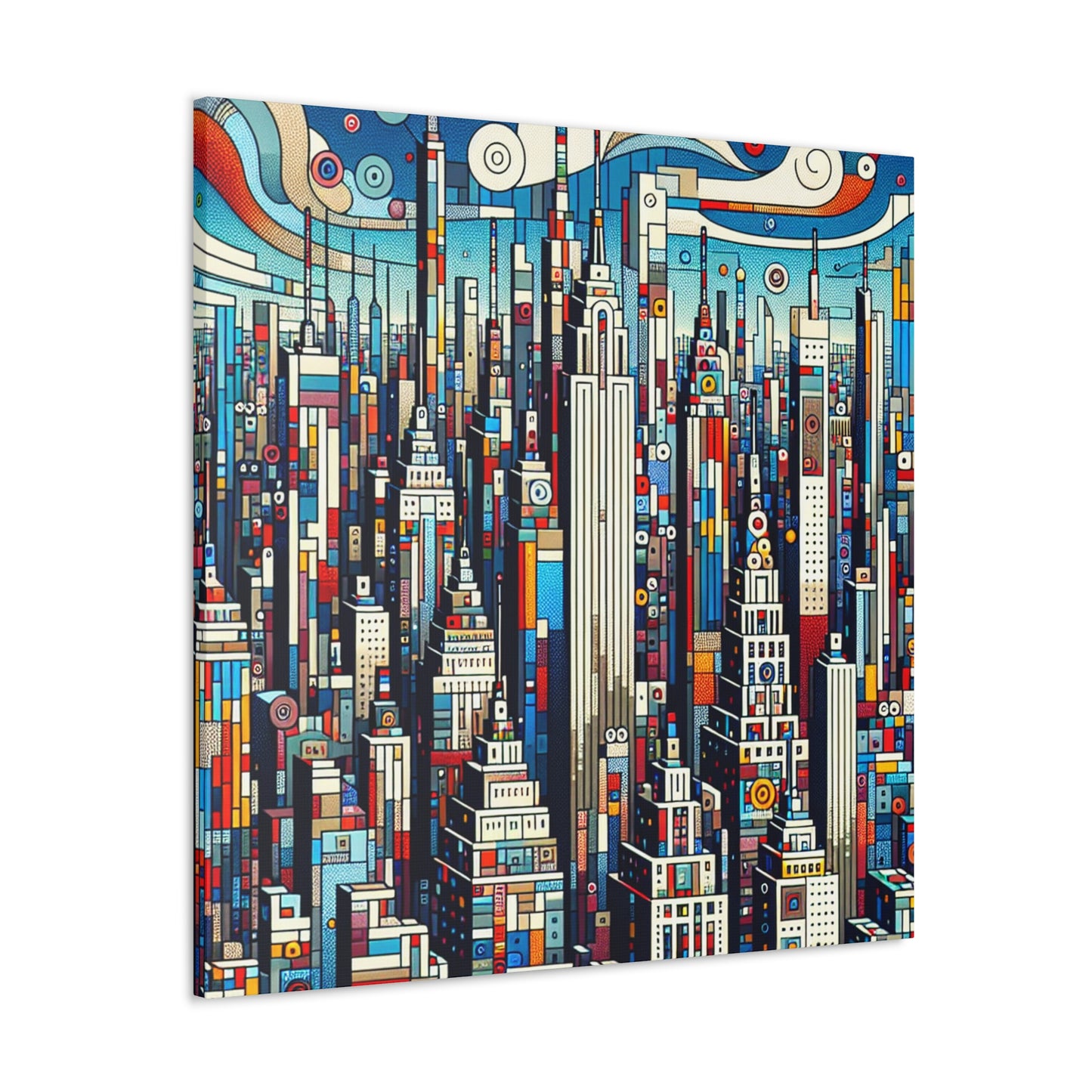 Concrete Jungle Rooftop Rain - Canvas