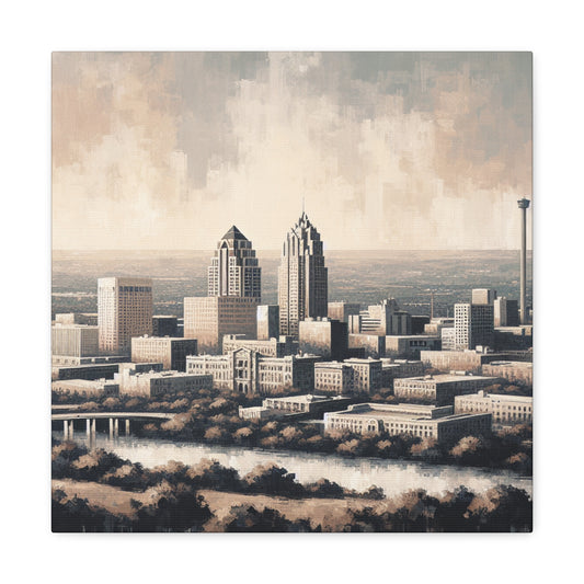 "Urban Serenity, San Antonio" - Canvas