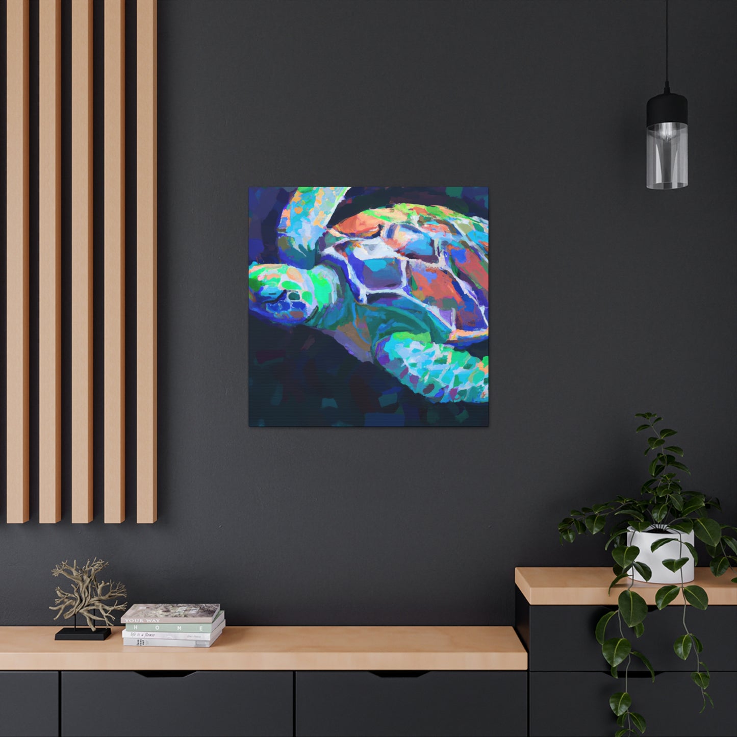 "Sea Turtle's Brilliant Hue" - Canvas