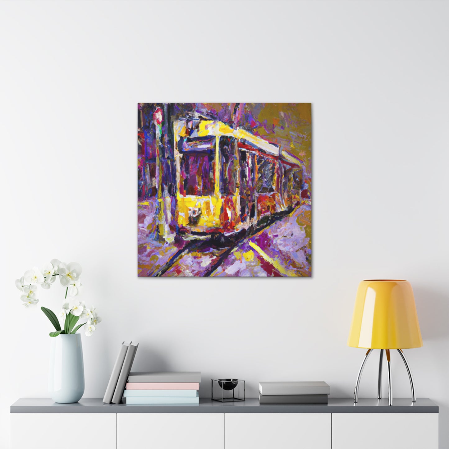 Tram in Impressionism - Canvas