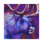 Reindeer Impressionism Scene - Canvas