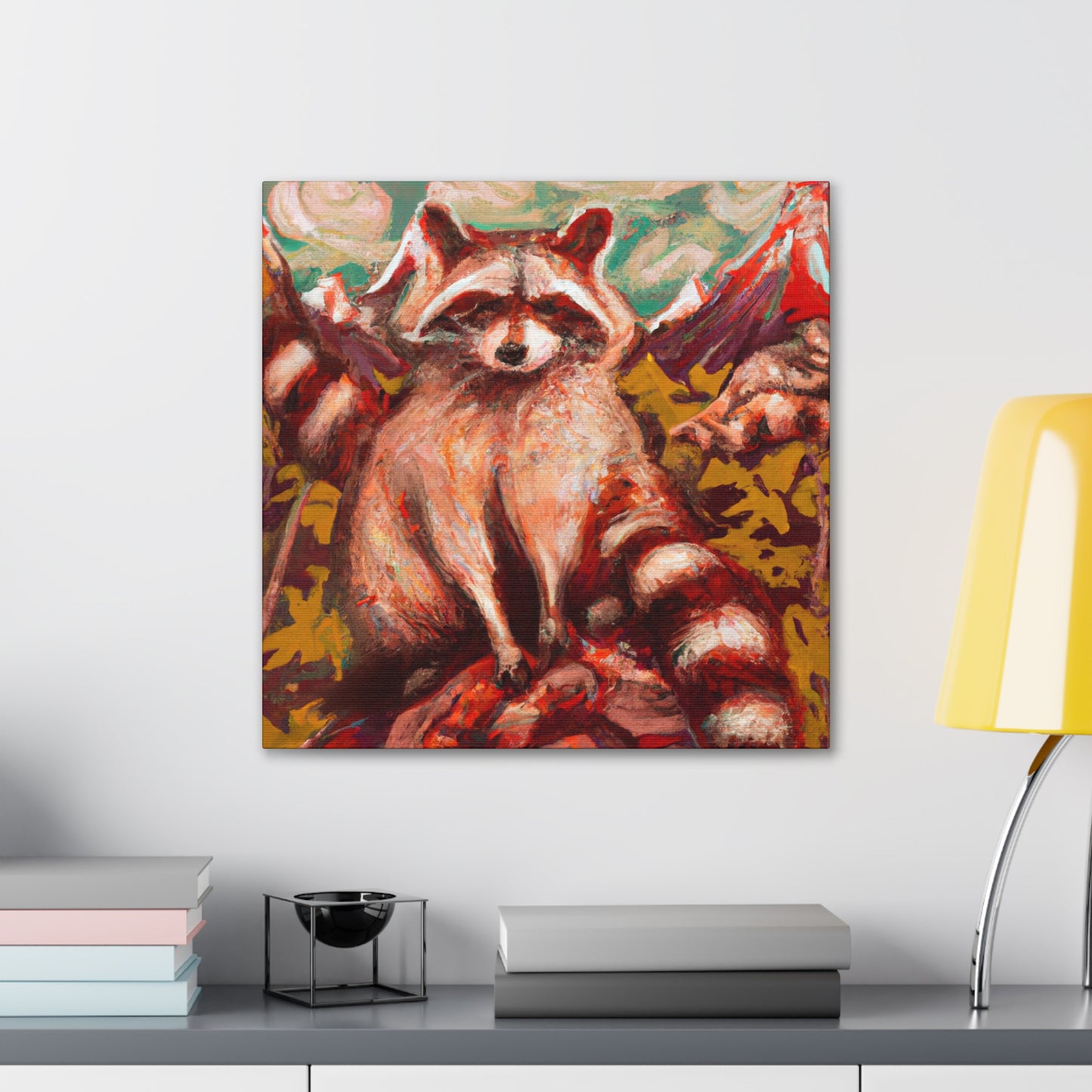 Raccoon in Rococo - Canvas