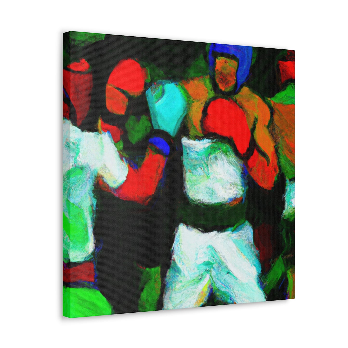 Boxing at Dusk. - Canvas