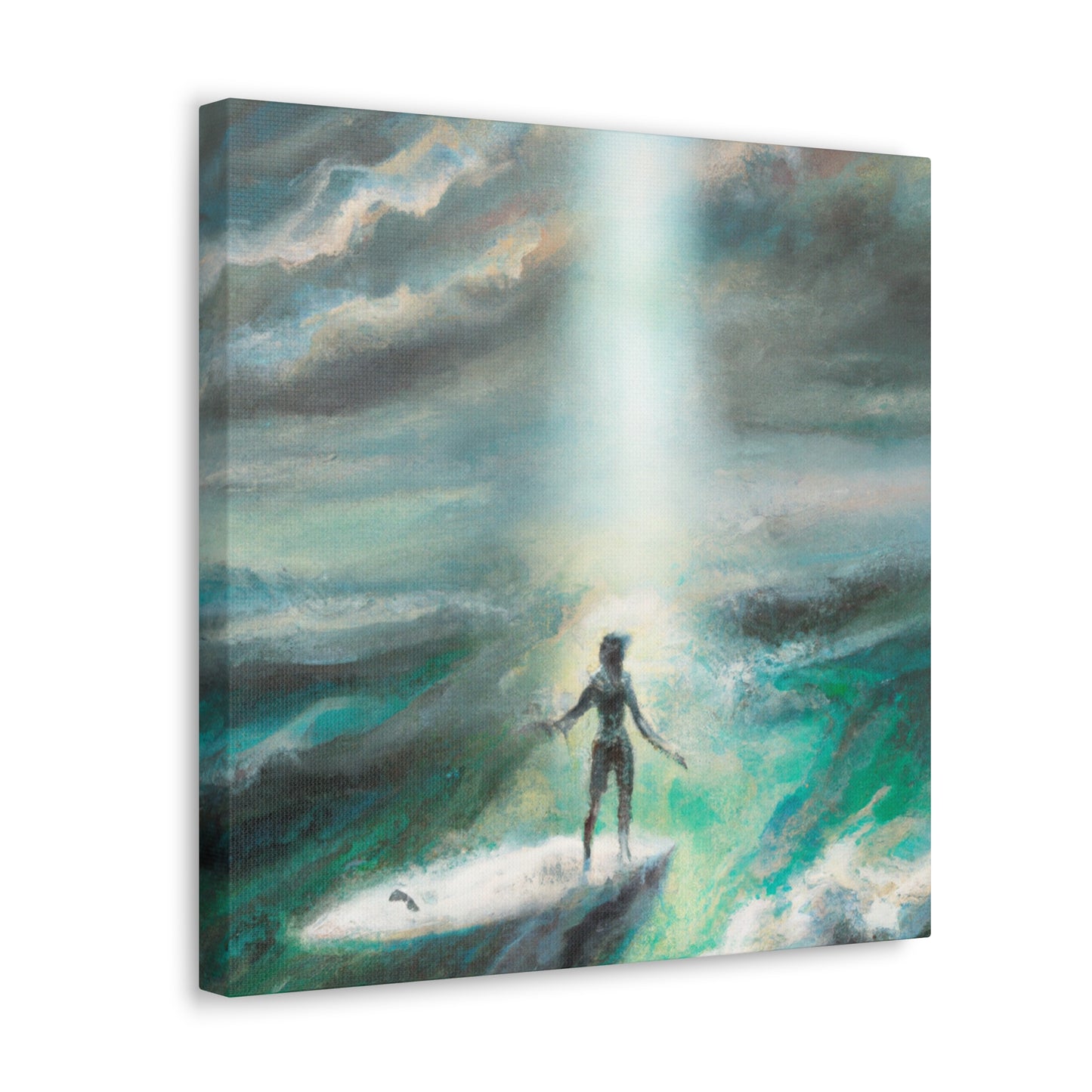 Surfer in Hyperrealism - Canvas