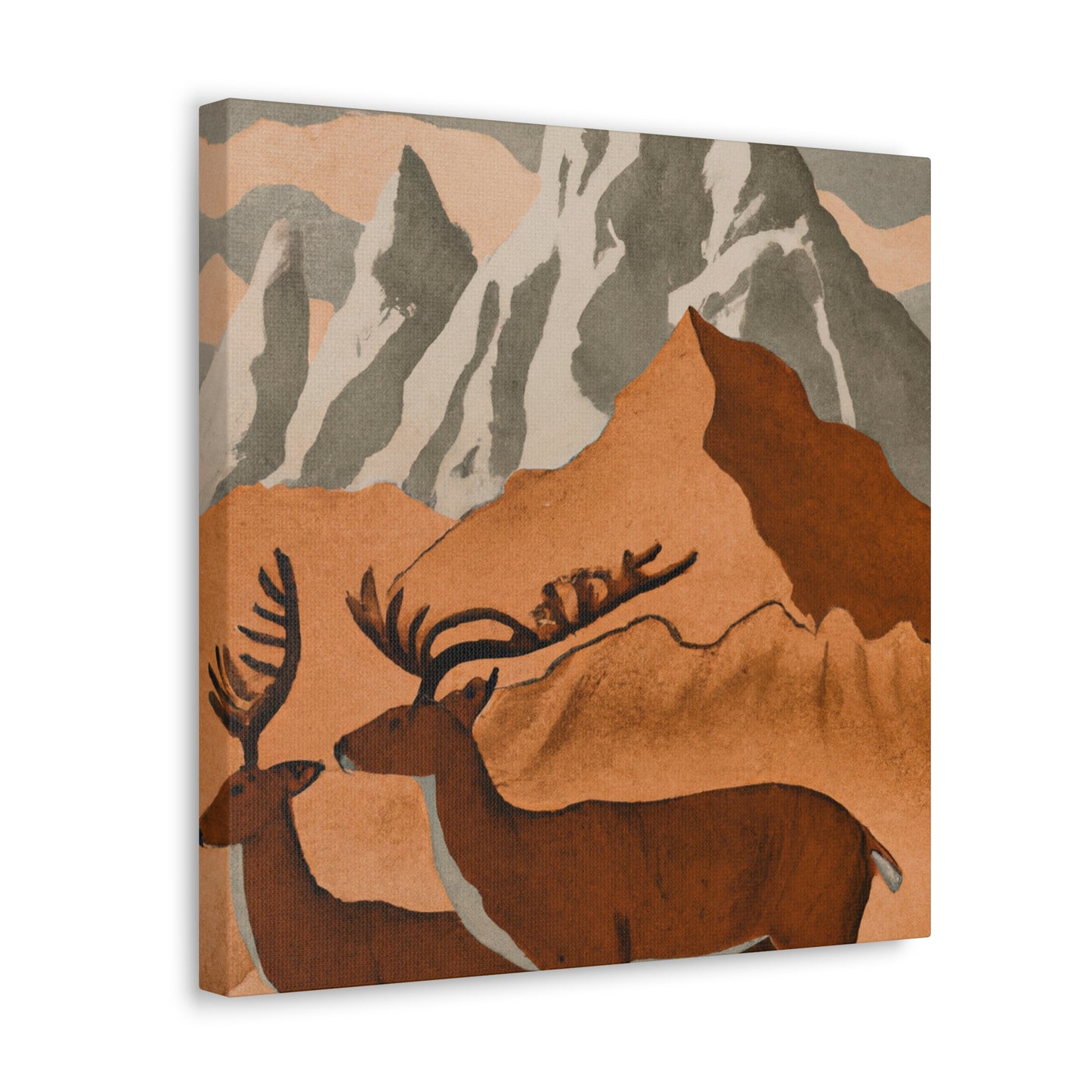 Deer at Neoclassicism - Canvas