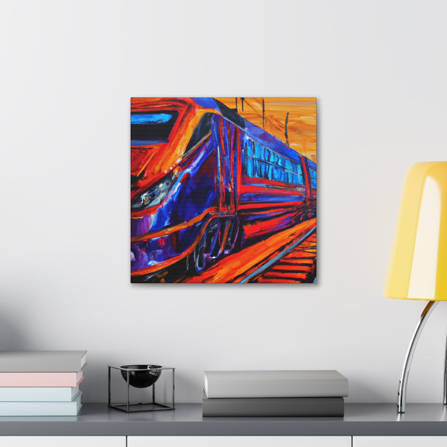 Train in Motion - Canvas