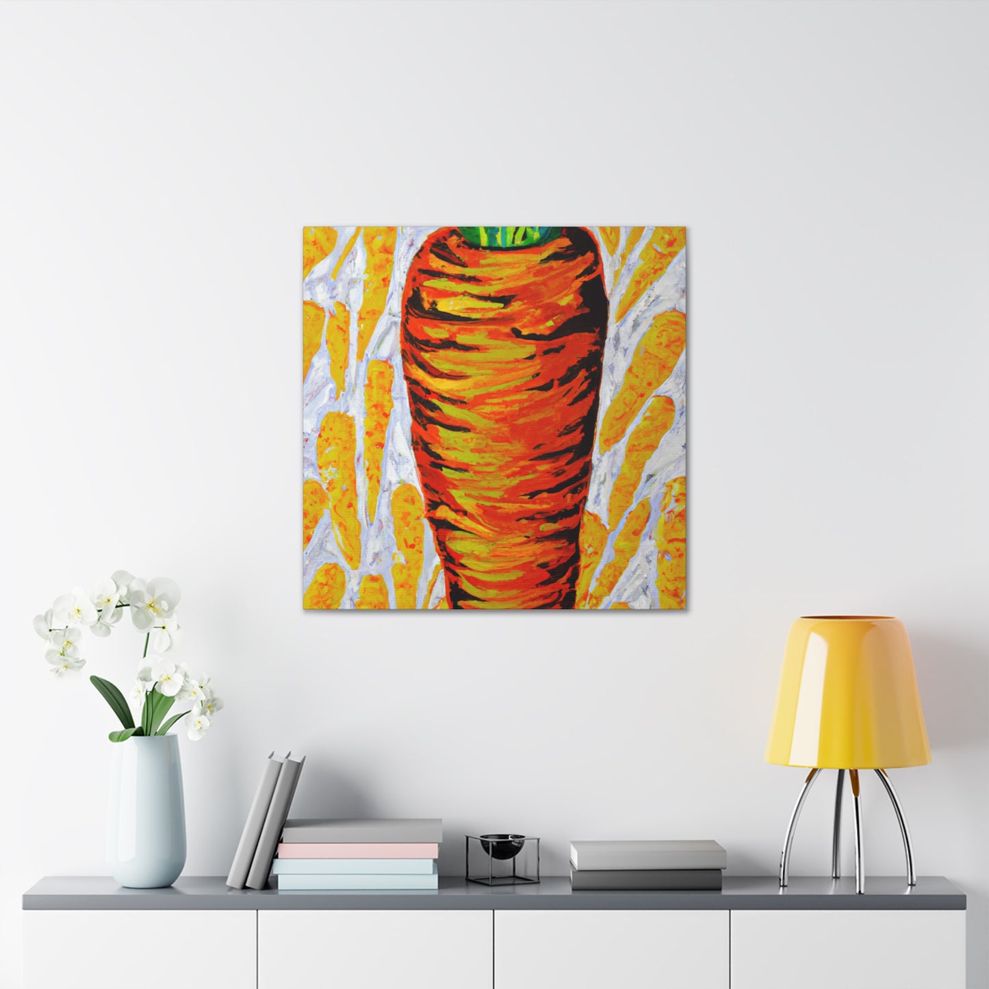 Carrot Pop Art Boom - Canvas