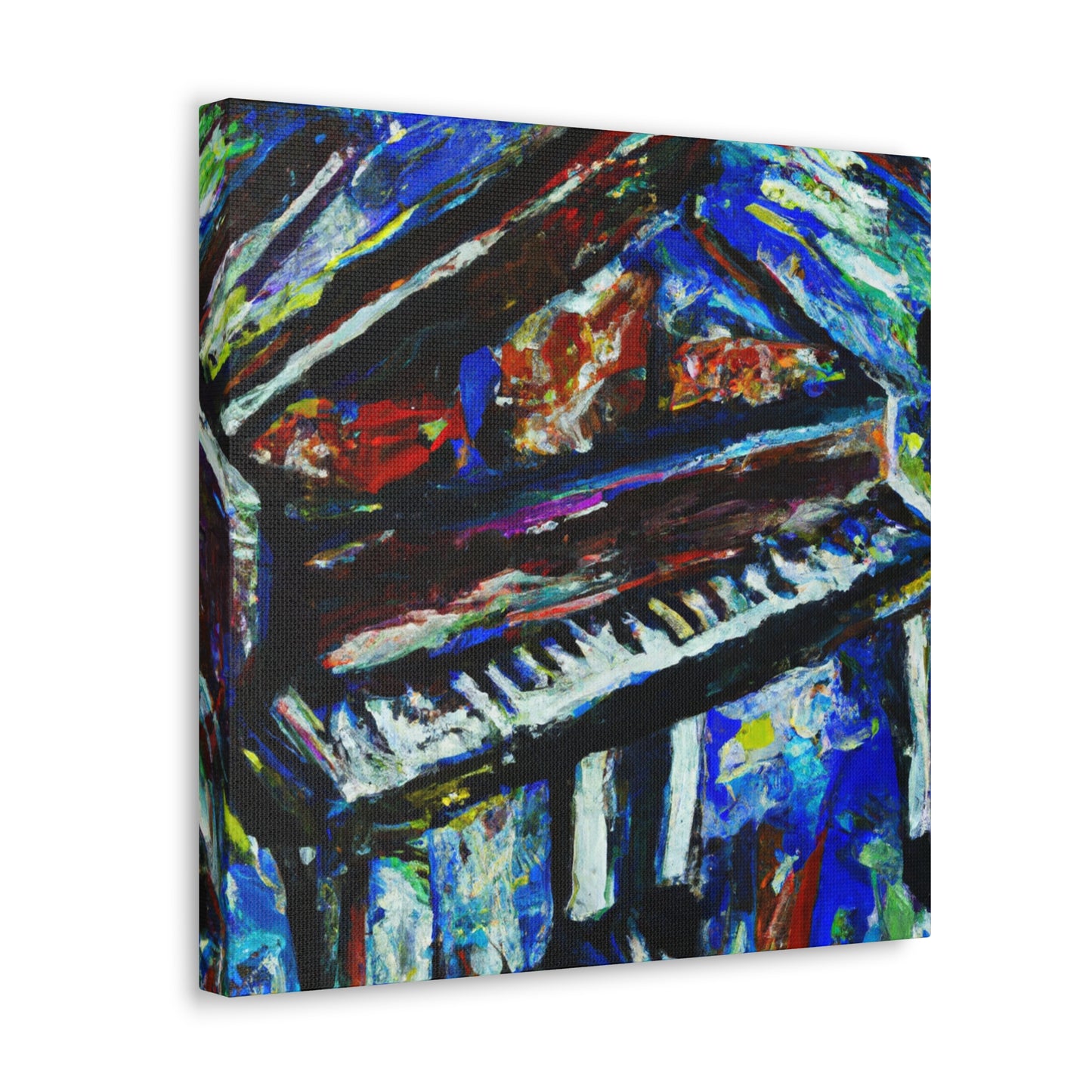 Piano Keys in Bloom - Canvas