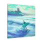 "Surfing on Sunshine Waves" - Canvas