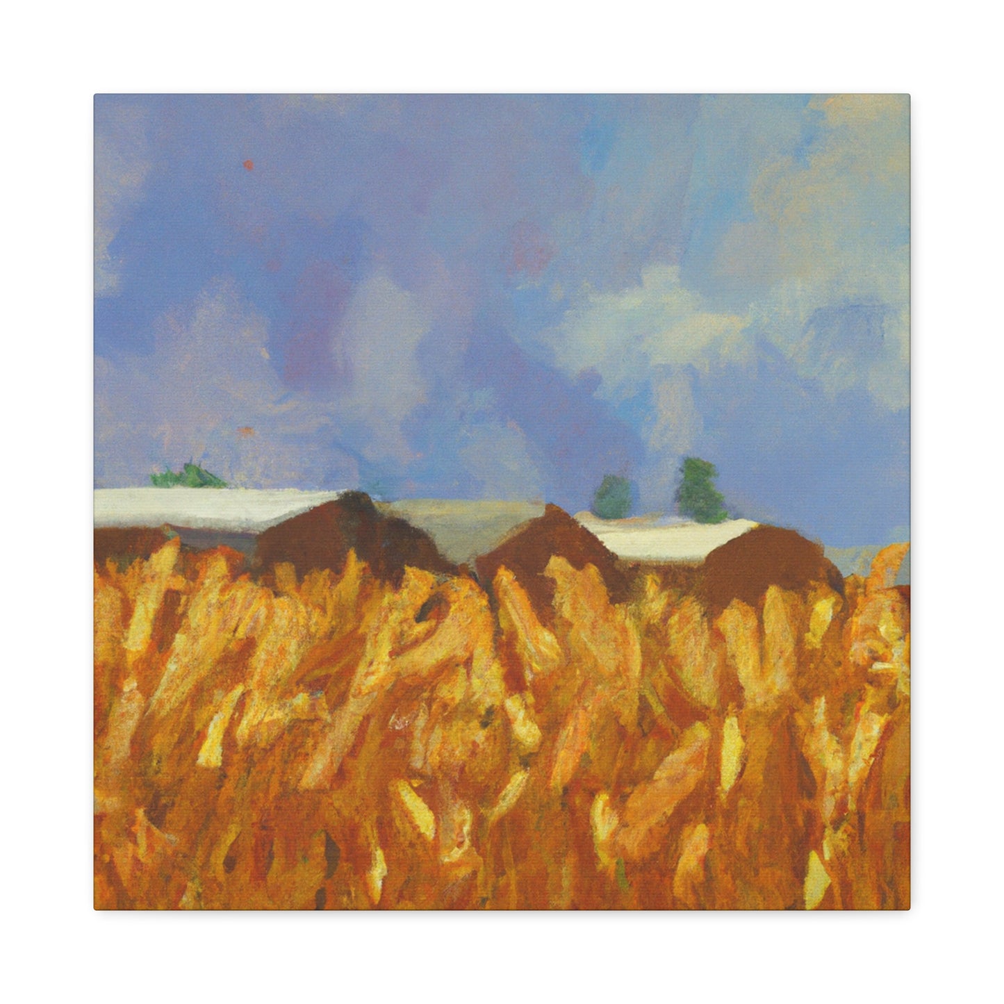 "Wheat Field Idyllic Dream" - Canvas