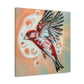 "House Finch Art Deco" - Canvas