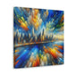 "Vibrant Metropolis Symphony" - Canvas