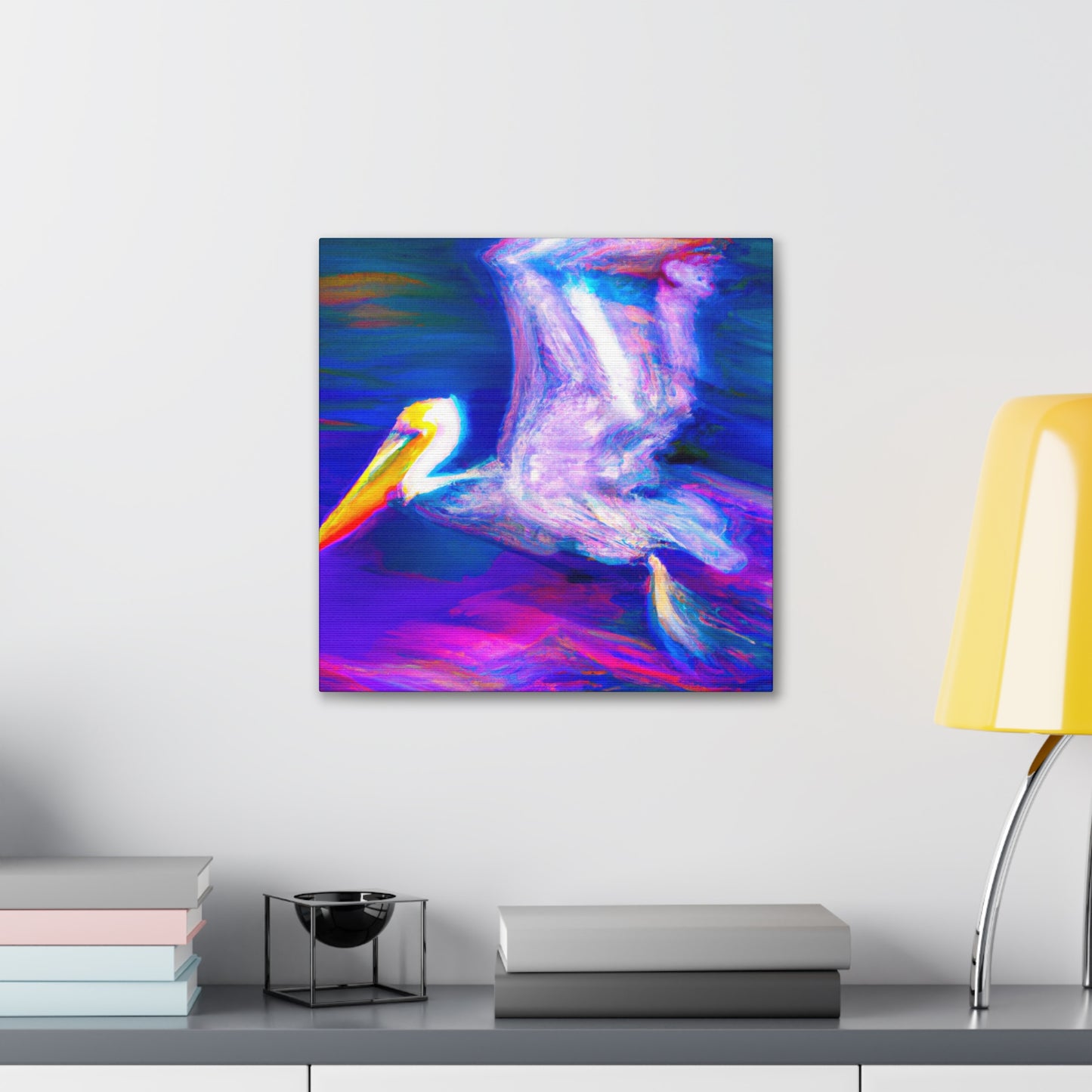 "Pelican in Impressionism" - Canvas