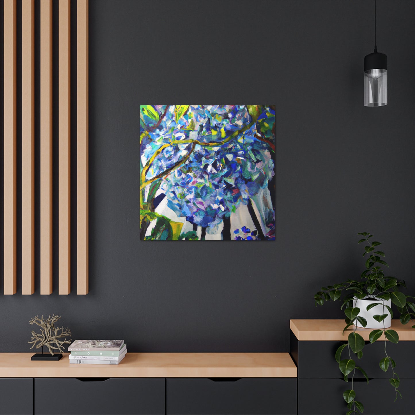 "Hydrangea in Abstraction" - Canvas