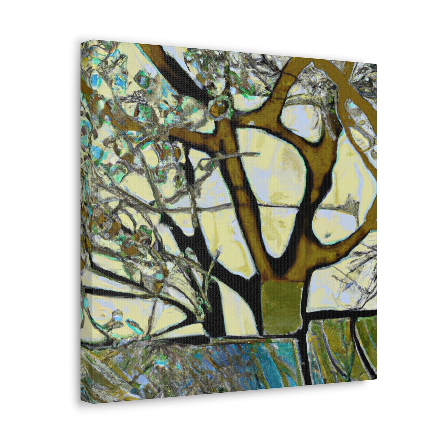 "Elm at Dusk Painting" - Canvas