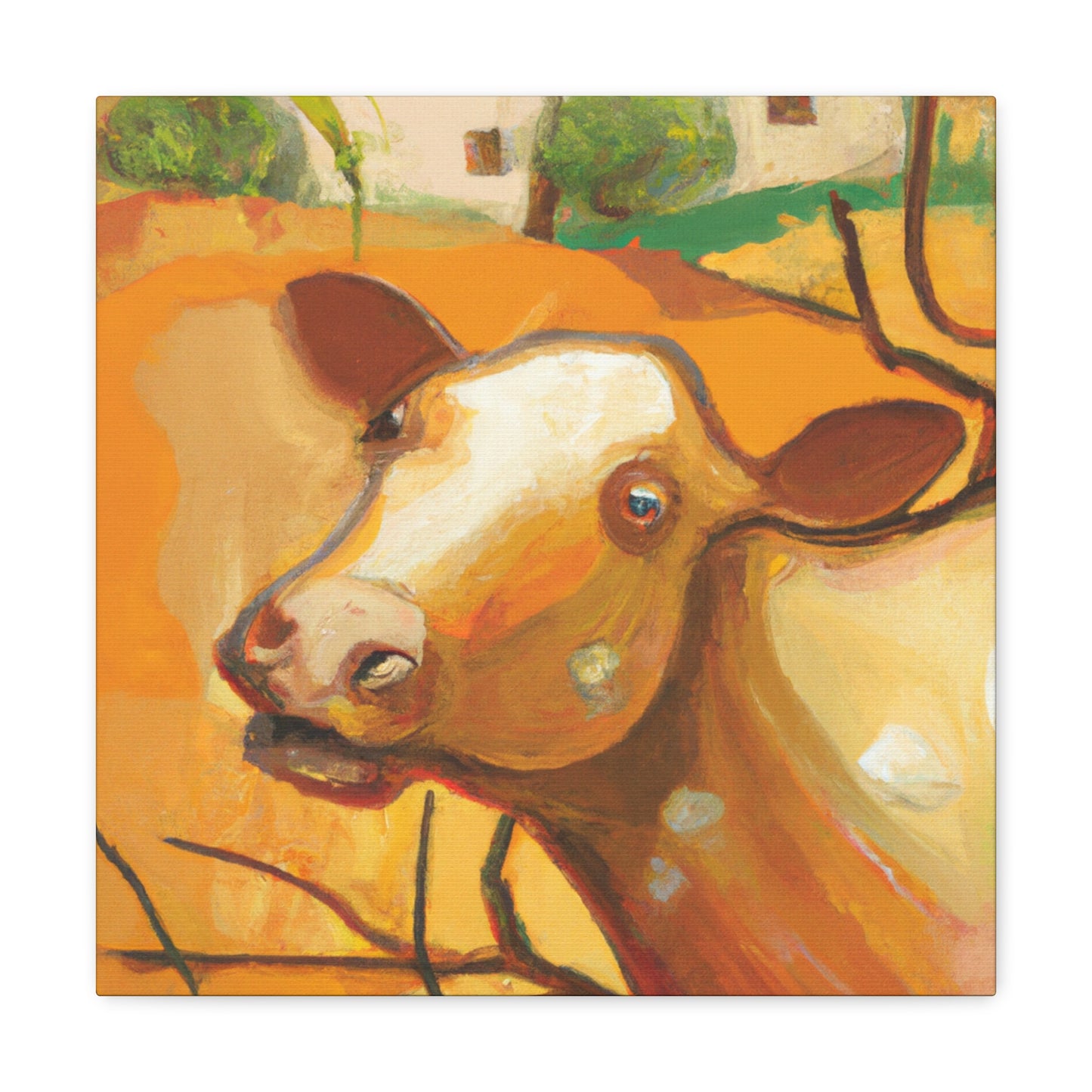 Jersey Cattle Dreamscape - Canvas