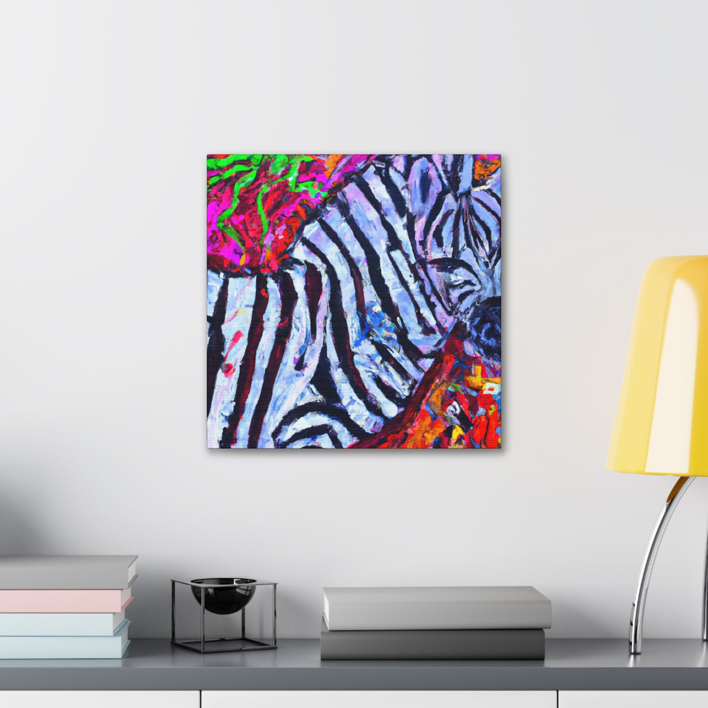 "Zebra Striped Wonder" - Canvas