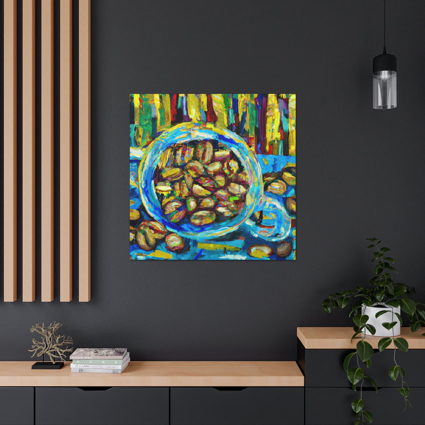 "Coffee Beans Impressionism" - Canvas