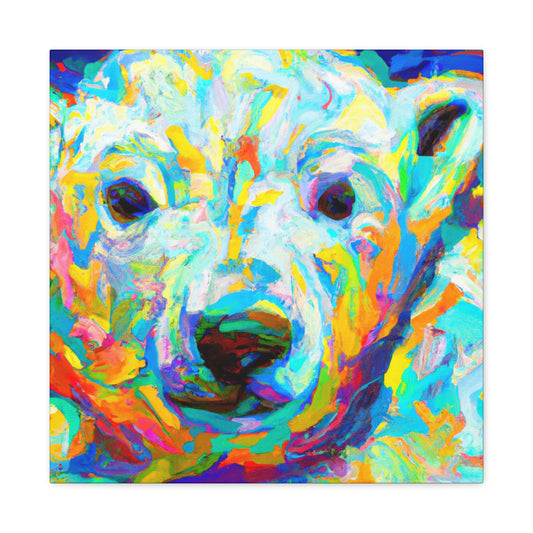 Polar Bear in Fauve - Canvas