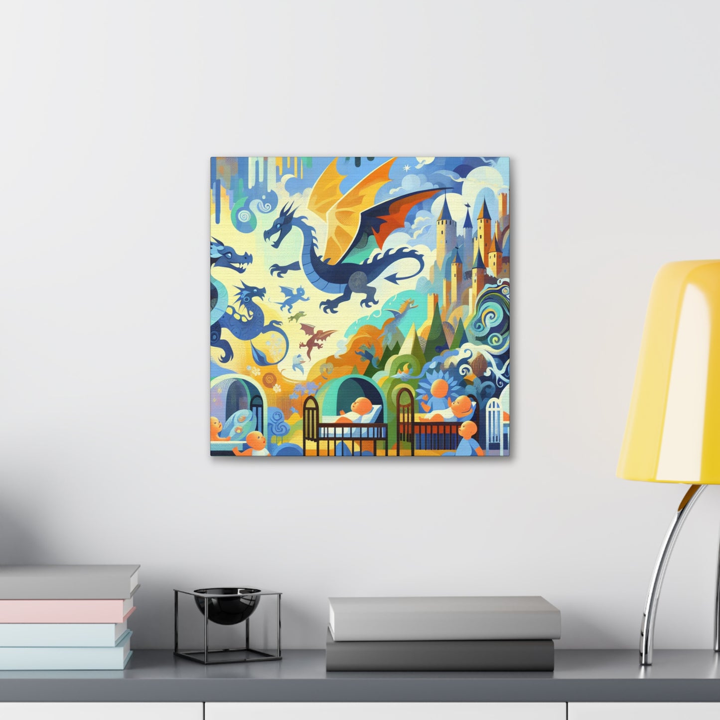 Enchanting Dragon Dreamscape - Canvas