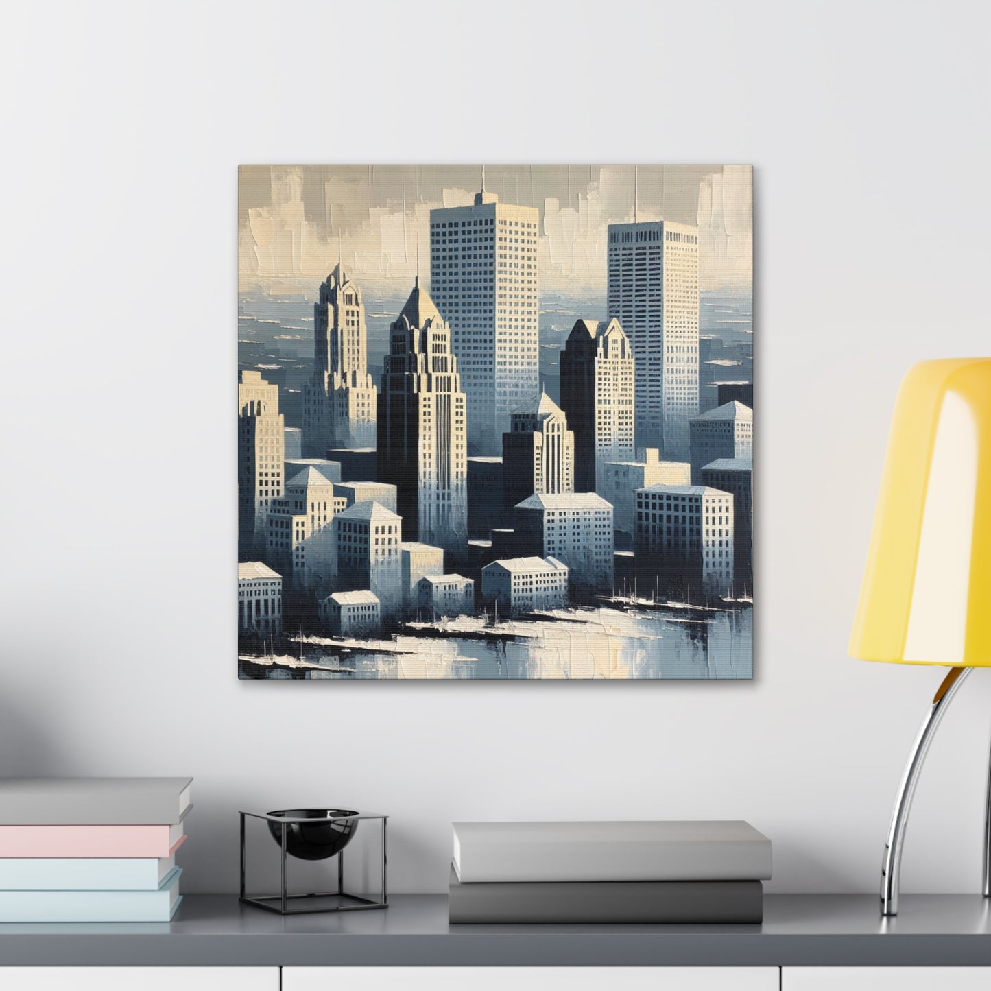 "Gilded Brew City Impressions" - Canvas