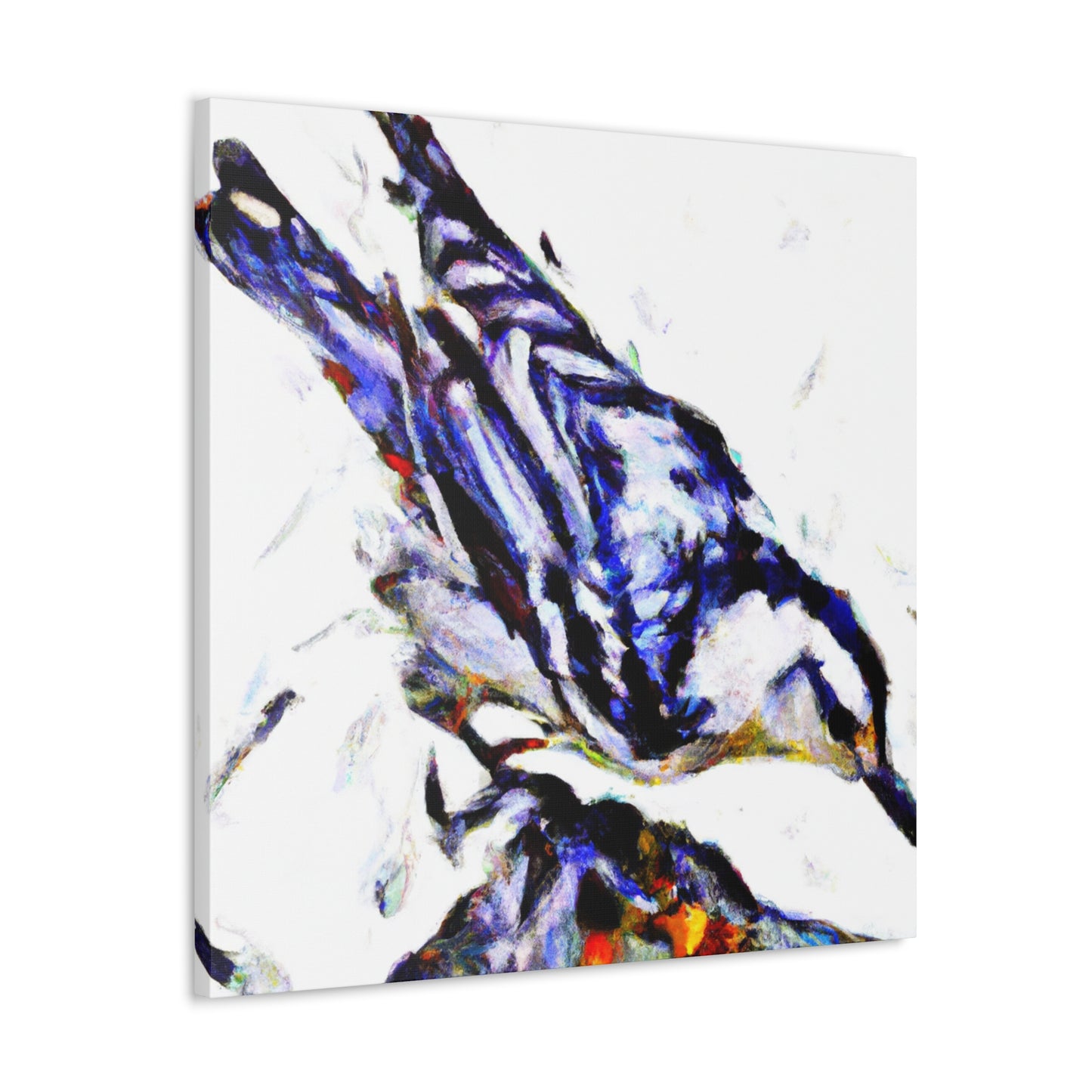 White Nuthatch Reflection - Canvas