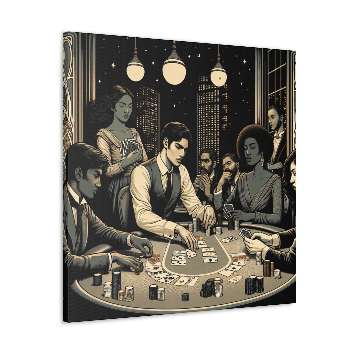 Elegant Game of Chance - Canvas