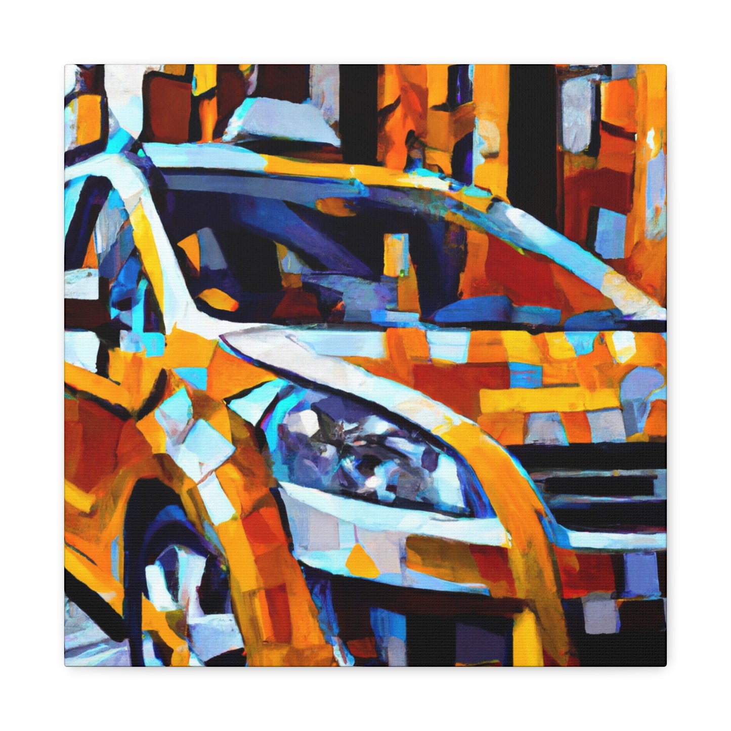 "Taxi On the Move" - Canvas