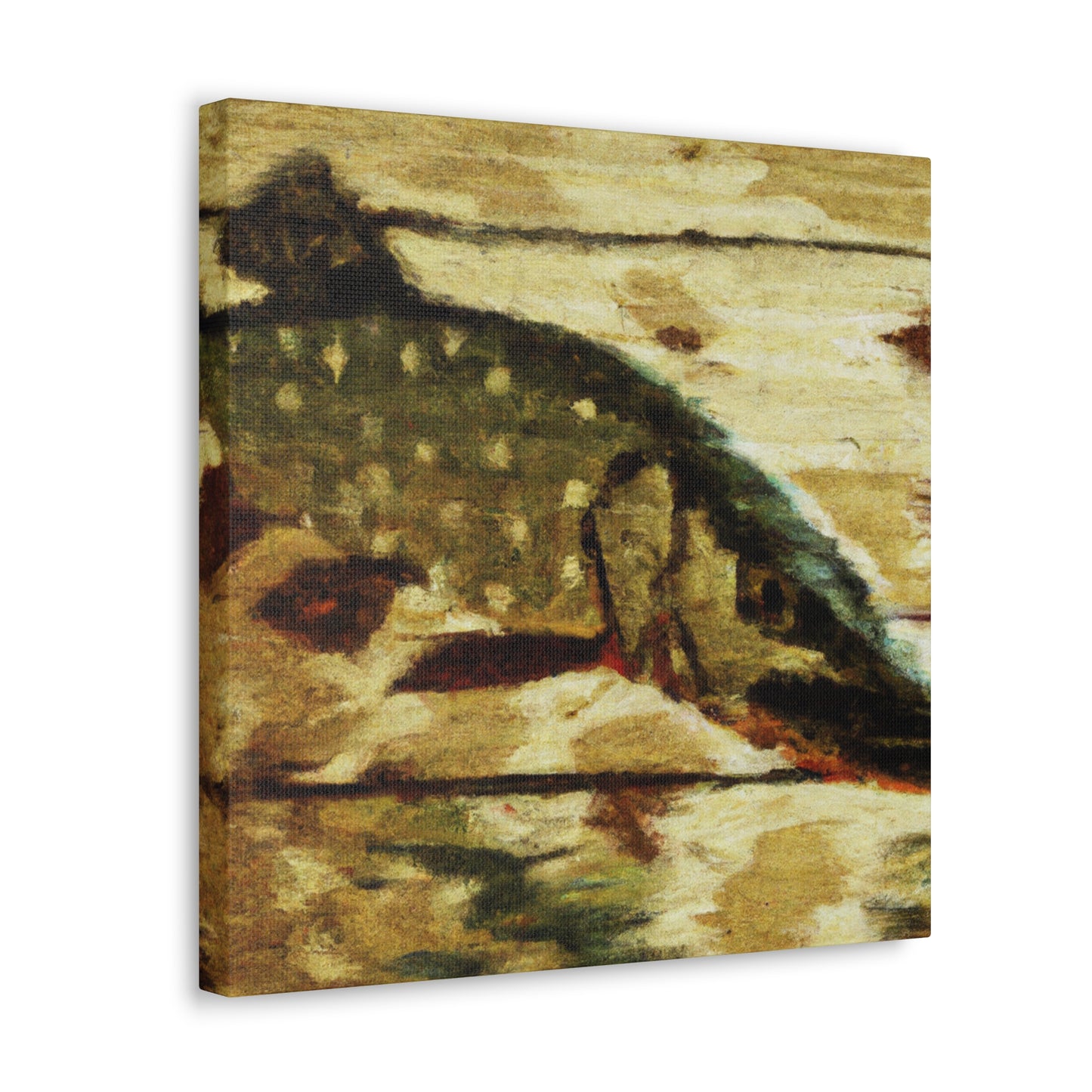 Pike in the Stream - Canvas