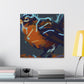 "American Robin, Ablaze" - Canvas