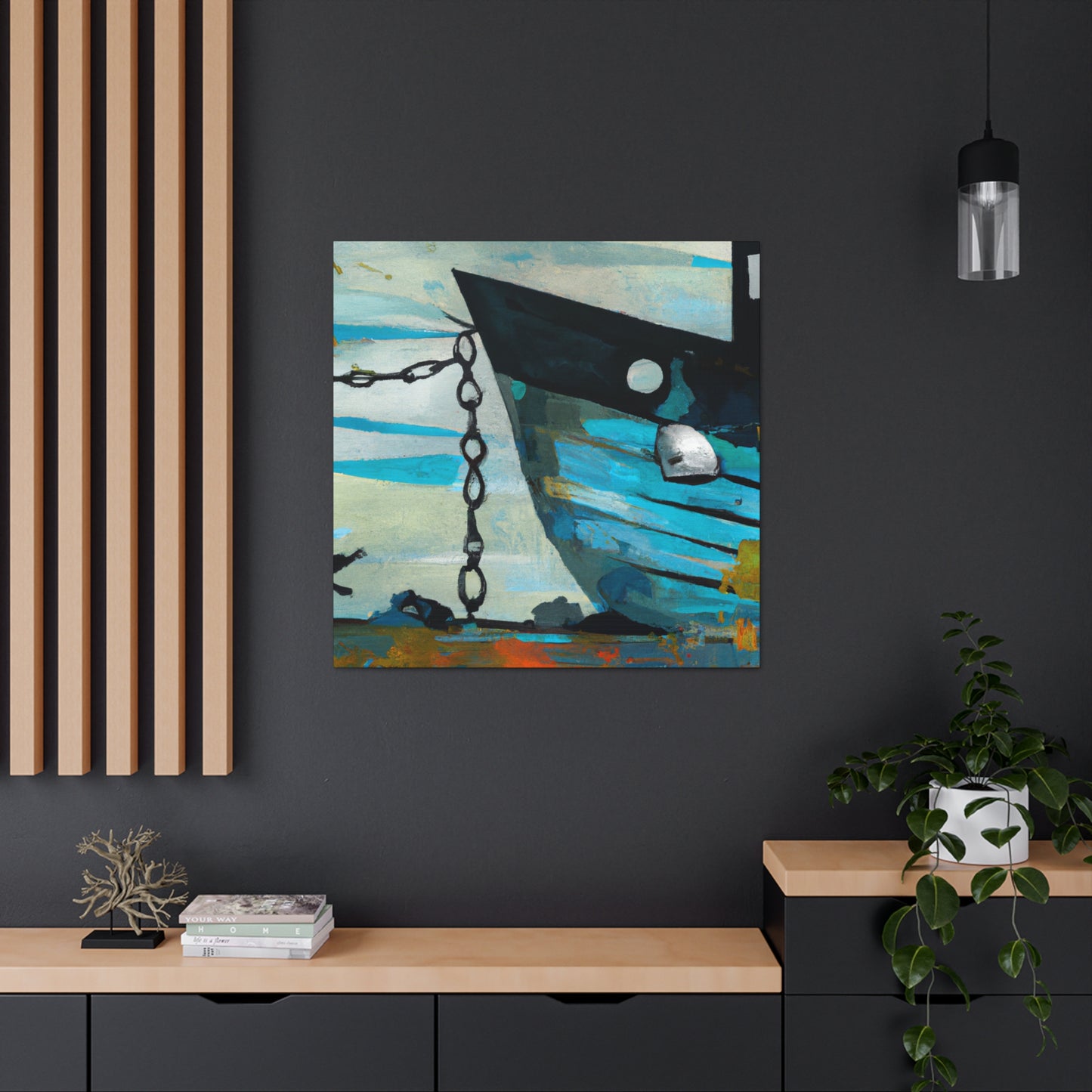 Fishing Boats At Sea - Canvas