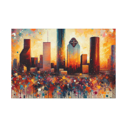 Vibrant Houston Vortex - Canvas