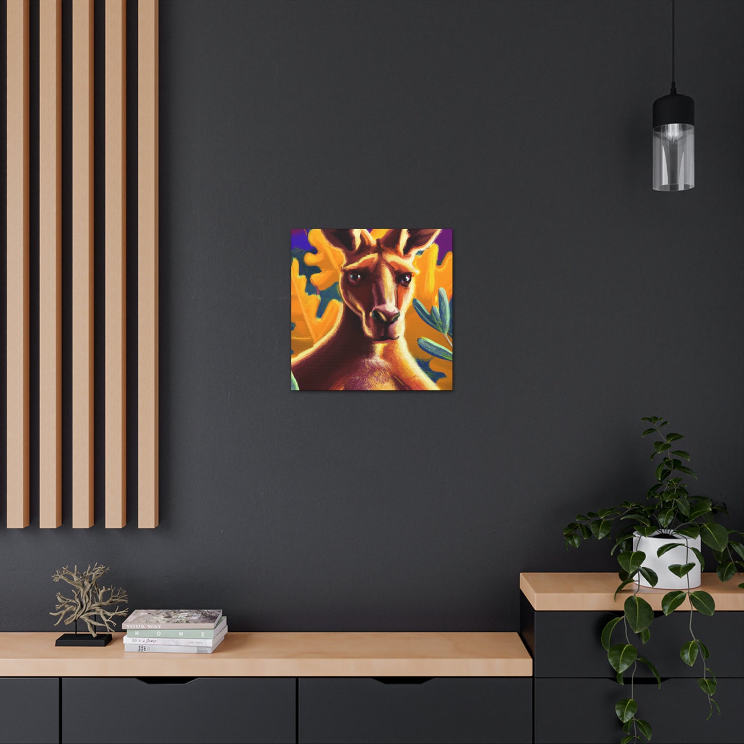 Kangaroo in Nature - Canvas