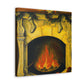 Fireside Classical Reflection - Canvas