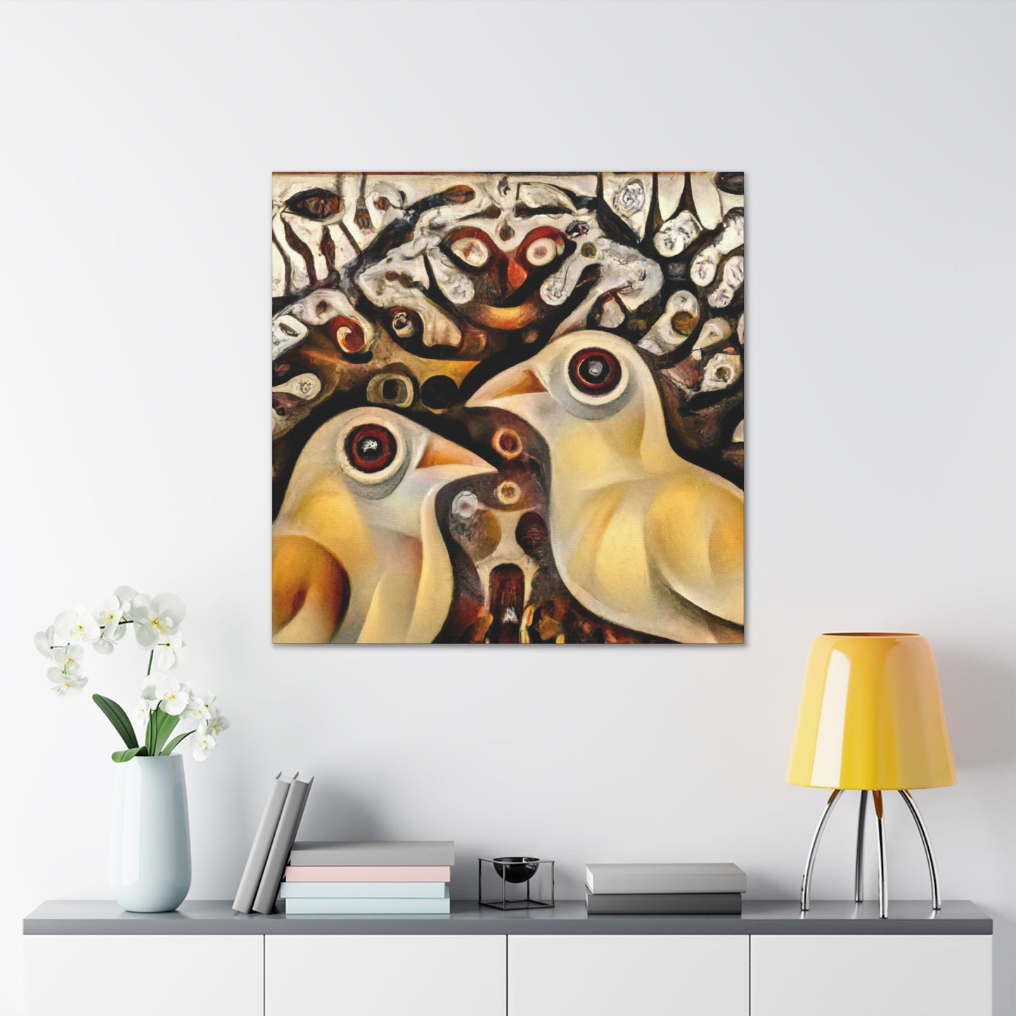 Lovebirds in Dreamland - Canvas