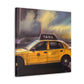 "Taxi Ride Downtown Blues" - Canvas