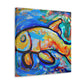 Rainbow Fish Abstracted - Canvas