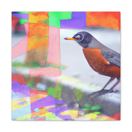 American Robin Portrait - Canvas