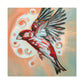 "House Finch Art Deco" - Canvas