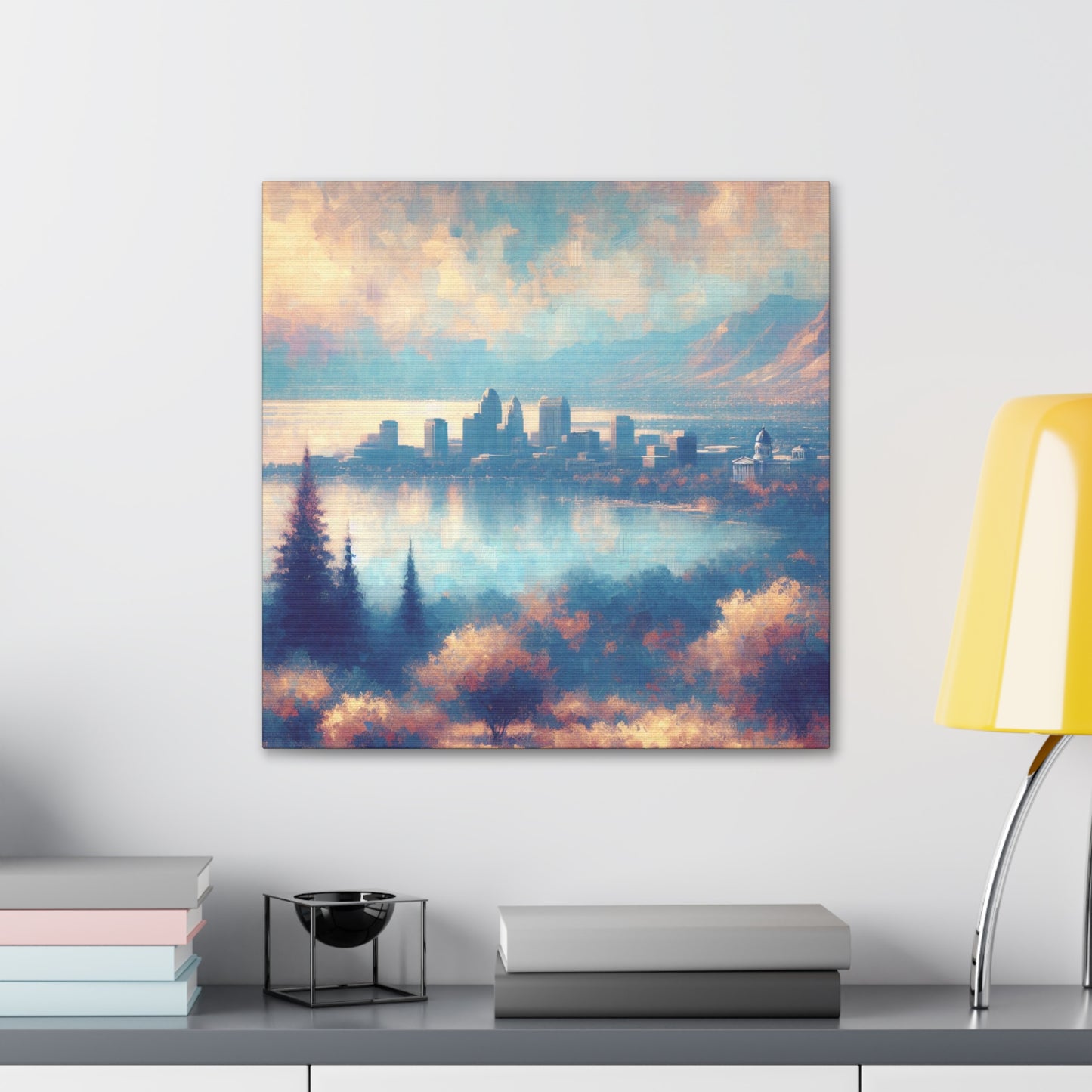 "Majestic Lake Serenity" - Canvas